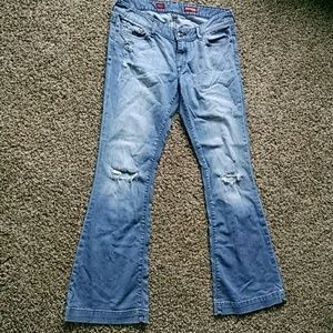 Express Stella 10 Long Flare Low Rise